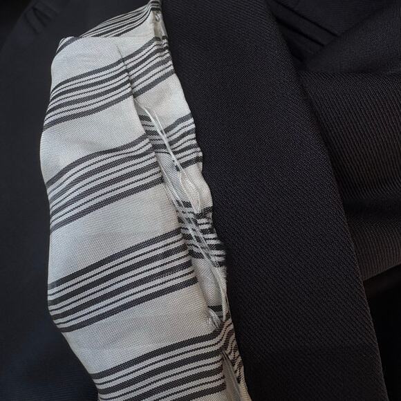 Brooks Brothers Country Club Loro Piana Blazer Jacket 44R Black 100% Wool Preppy - Picture 14 of 16